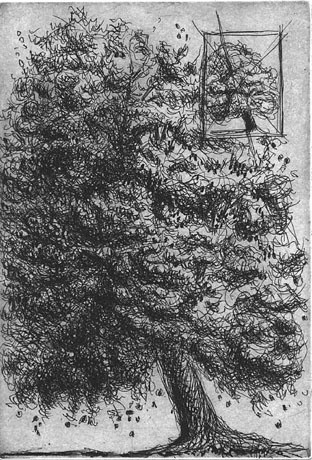 Printmaking titled "arbre I" by Yves Coladon, Original Artwork