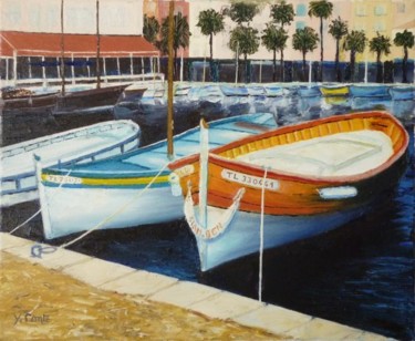 Painting titled "Les pointus" by Yves Conte, Original Artwork