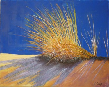 Peinture intitulée "Lumières sur la dune" par Yves Conte, Œuvre d'art originale