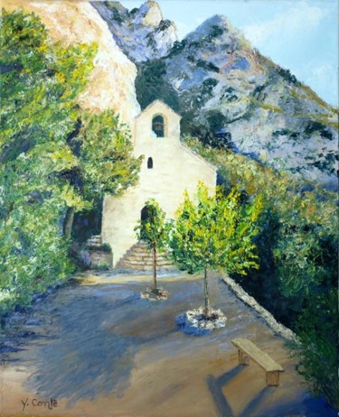 Painting titled "Chapelle de Saint-S…" by Yves Conte, Original Artwork