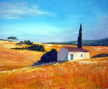 Pintura titulada "En Provence" por Yves Conte, Obra de arte original