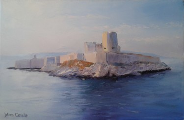 Peinture intitulée "chateau-d-if-27x41.…" par Yves Conte, Œuvre d'art originale