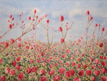 Peinture intitulée "magnolia" par Yves De La Malene, Œuvre d'art originale