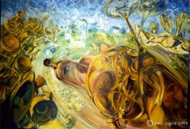 Peinture intitulée "ovti le tourbillon" par Yves Dupré, Œuvre d'art originale, Huile