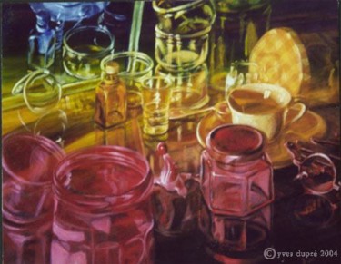 Peinture intitulée "ambiance confiture" par Yves Dupré, Œuvre d'art originale, Huile