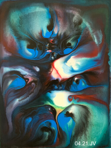 Картина под названием "El octavo pecado ca…" - Yvesmart, Подлинное произведение искусства, Акварель