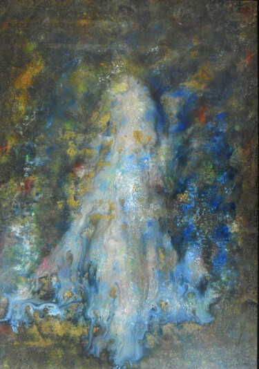 Peinture intitulée "La novia del fantas…" par Yvesmart, Œuvre d'art originale, Gouache