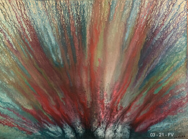Ζωγραφική με τίτλο "Incendio" από Yvesmart, Αυθεντικά έργα τέχνης, Γκουάς