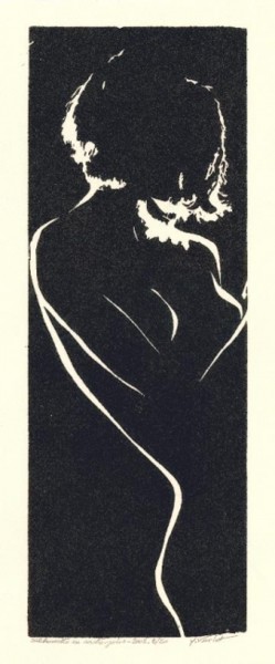 Printmaking titled "SILHOUETTE" by Yves Varlet, Original Artwork, Linocuts