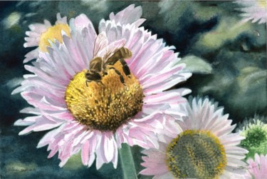 Painting titled "POLLEN" by Yves Varlet, Original Artwork, Watercolor