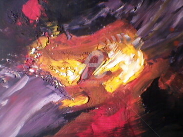 Painting titled "EXPLOSIF 2" by Yvette Chilli Chilli, Original Artwork, Oil