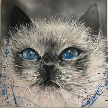 Painting titled ": YC-chat01" by Yvette Coly, Original Artwork, Acrylic