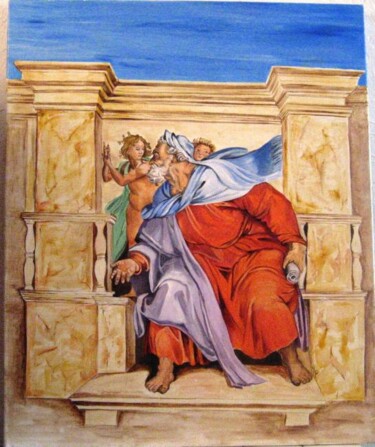 Peinture intitulée "Ezechiel.jpg" par Yvette Paris, Œuvre d'art originale