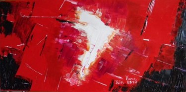 Peinture intitulée "RED CRAVINGS" par Yuna, Œuvre d'art originale, Huile