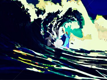 Digital Arts titled "2016 World Surfing…" by Yvis, Original Artwork, 2D Digital Work