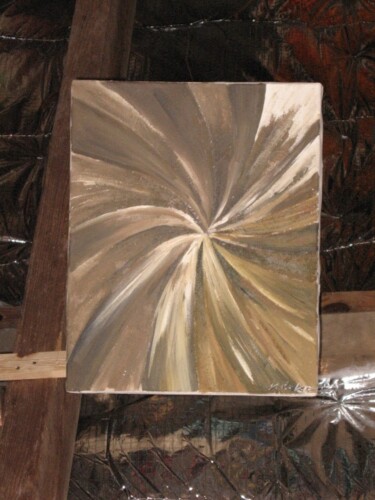 Peinture intitulée "nébuleuse brune" par Yvon Collas, Œuvre d'art originale