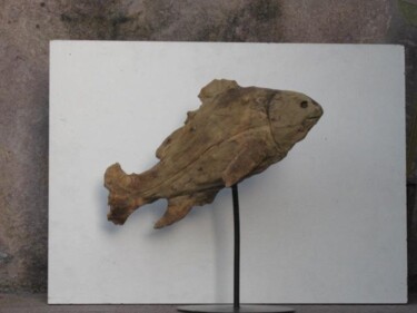 Скульптура под названием "poisson" - Yvon Collas, Подлинное произведение искусства