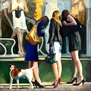 Painting titled "la-vitrine.jpg" by Yvon Lucas, Original Artwork, Oil