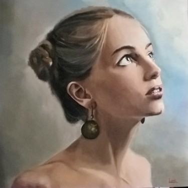 Painting titled "admiration.jpg" by Yvon Lucas, Original Artwork, Oil
