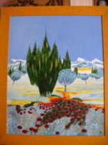 Painting titled "provence" by Yvon Vetel, Original Artwork