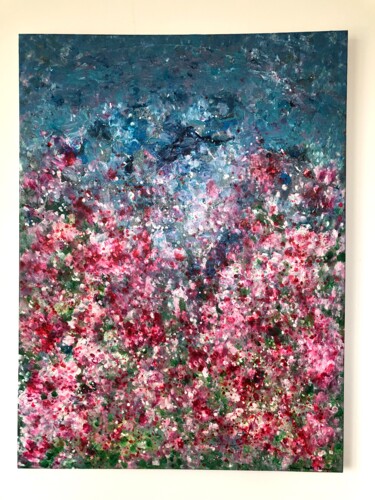 Peinture intitulée "Cherry Blossom" par Yvonne Benasser, Œuvre d'art originale, Acrylique