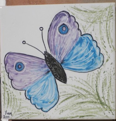 Картина под названием "Butterfly" - Yvonne Palmer, Подлинное произведение искусства