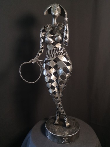 Escultura titulada "Harlequin" por Evgen Zaborovsky, Obra de arte original, Metales