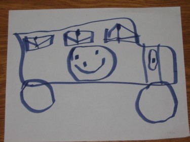Drawing titled "Bus 1" by Zachy, Original Artwork