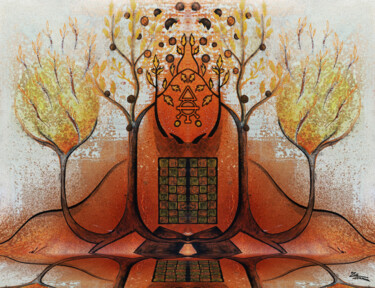 Arte digital titulada "LC - The 2 trees th…" por Zack Herr Mann, Obra de arte original, Collages digitales