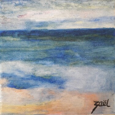 Peinture intitulée "BERCK PLAGE UN 24 D…" par Zaël, Œuvre d'art originale, Huile