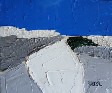 Картина под названием "L'ALGARVE (Portugal)" - Zaël, Подлинное произведение искусства, Масло Установлен на Деревянная рама д…