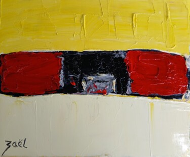 Painting titled "ATLANTIQUE SUD" by Zaël, Original Artwork, Oil Mounted on Wood Stretcher frame