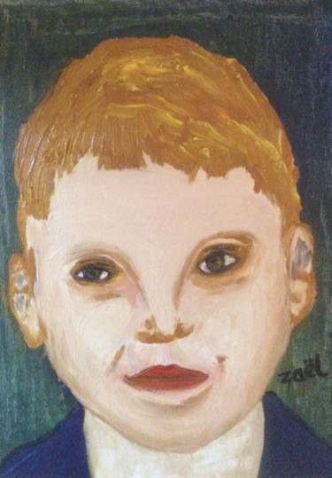 Peinture intitulée "CHILDHOOD" par Zaël, Œuvre d'art originale, Huile