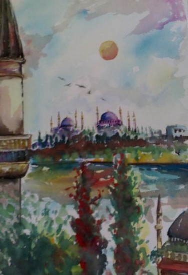 "istanbul" başlıklı Tablo Zafer Caglarca tarafından, Orijinal sanat, Petrol