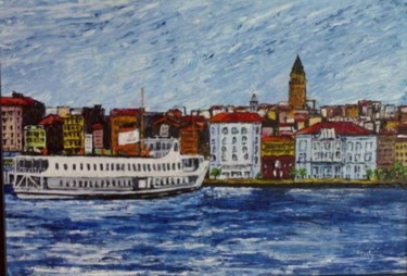 "karaköy-istanbul-Tu…" başlıklı Tablo Zafer Caglarca tarafından, Orijinal sanat, Petrol