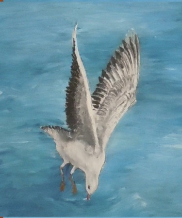 "seagull" başlıklı Tablo Zafer Caglarca tarafından, Orijinal sanat, Petrol