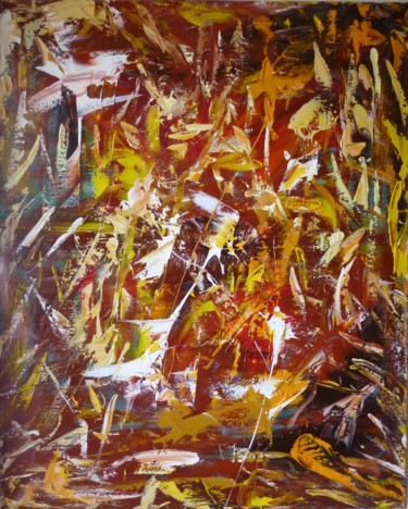 Painting titled "Tâches 2" by Fred Zafr, Original Artwork
