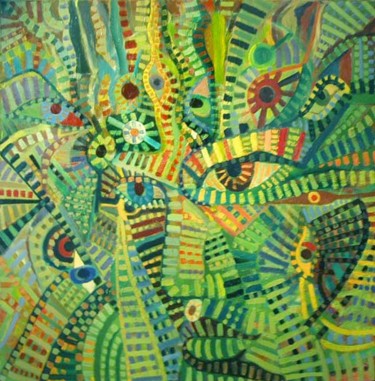Картина под названием "Summertime" - Vladimir Zagitov, Подлинное произведение искусства, Масло