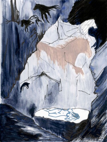 Ζωγραφική με τίτλο "Infinit Power" από Carmen Zaglul, Αυθεντικά έργα τέχνης, Ακρυλικό