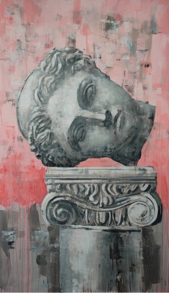 Pintura intitulada "Antique head and co…" por Zahar Kondratyuk, Obras de arte originais, Acrílico