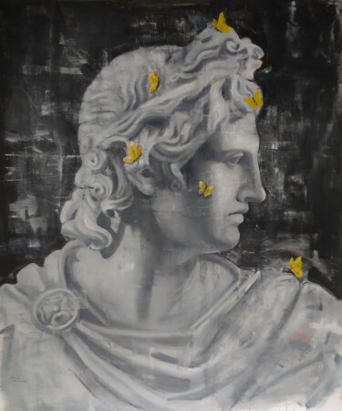 Schilderij getiteld "Apollo and butterfl…" door Zahar Kondratyuk, Origineel Kunstwerk, Olie