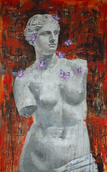 Peinture intitulée "Venus de Milo and b…" par Zahar Kondratyuk, Œuvre d'art originale, Acrylique