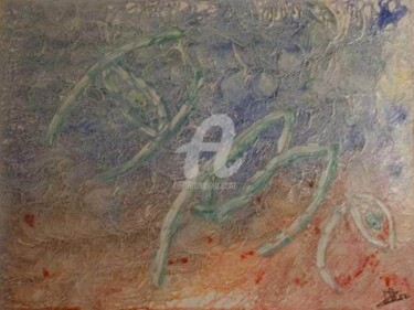 Peinture intitulée "Gravure" par Zahia, Œuvre d'art originale