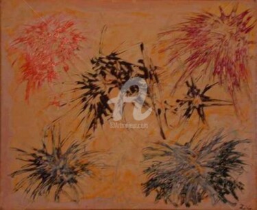 Peinture intitulée "14 Juillet" par Zahia, Œuvre d'art originale