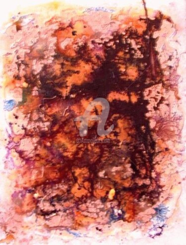 Peinture intitulée "Mars N°1" par Zahia, Œuvre d'art originale