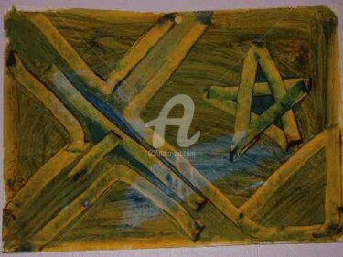 Peinture intitulée "Déportation" par Zahia, Œuvre d'art originale
