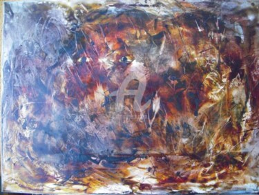 Peinture intitulée "Reborn" par Zahia, Œuvre d'art originale