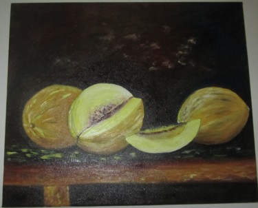 Peinture intitulée "melon" par Z.Akli, Œuvre d'art originale