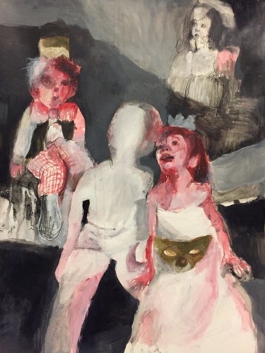 Pittura intitolato "série de perdu" da Zahra Zeinali, Opera d'arte originale, Acrilico