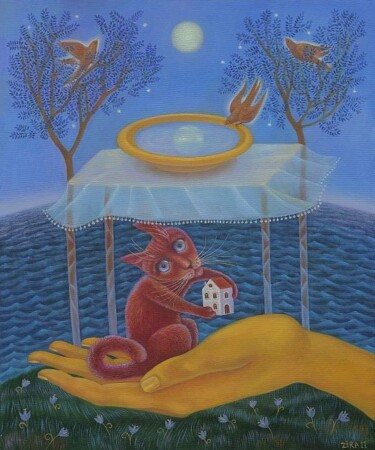 Картина под названием "Дар" - Зайцева Ирина Евгеньевна, Подлинное произведение искусства
